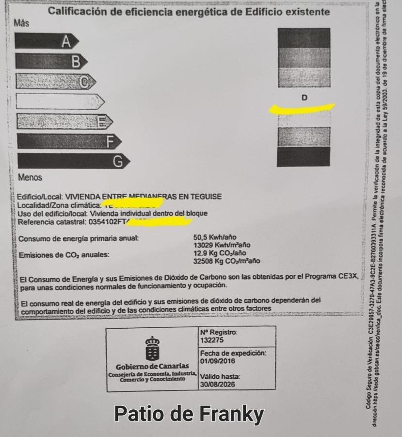 Vivienda Vacacional El Patio De Franky Teguise  Eksteriør billede